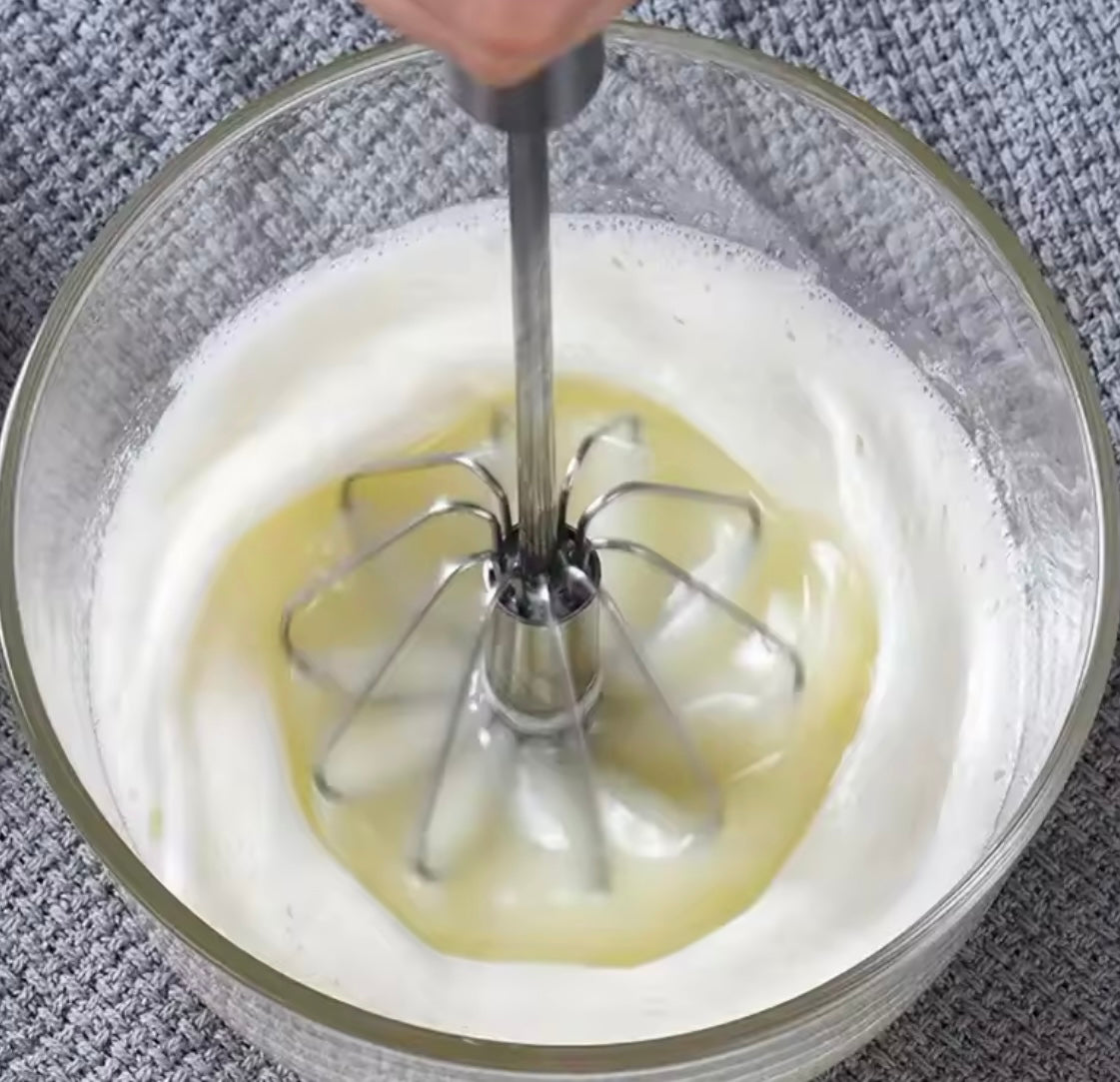 Stainless Steel Semi-Automatic Handheld Whisk - Problems Solved