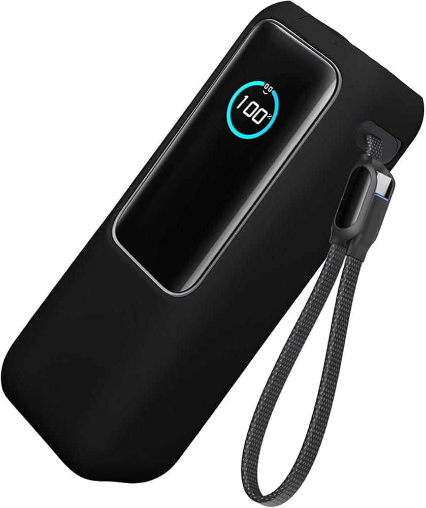 Problems Solved kwmobile case for Anker Power Bank 25000mAh, protective black cover with precise cutouts for easy access.