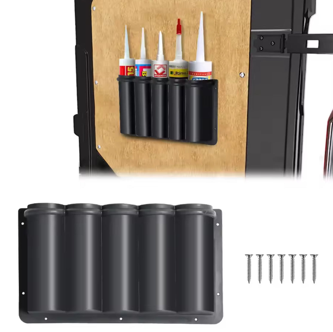 Silicon/Adhesive Tubes Storage Box Suitable for Van Storage Pocket - Problems Solved