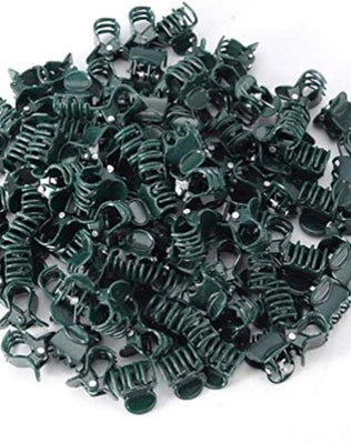 100Pcs Plant Support Clips, Garden Plastic Mini Stalks Flower Garden Tools Stem Clips