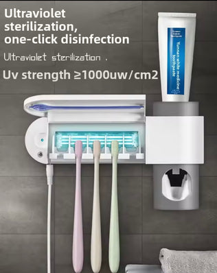 Wall-Mounted Solar UV Toothbrush Sterilizer with Holder - Problems Solved