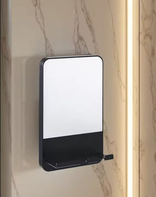 Shower Shaving Mirror with Storage Tray, with Razor Holder, Suction Cup Removable - Problems Solved
