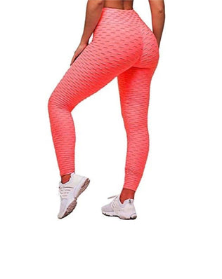 Women’s honeycomb waffle leggings by Problems Solved featuring ruched butt lift, high waist, and chic sporty design.