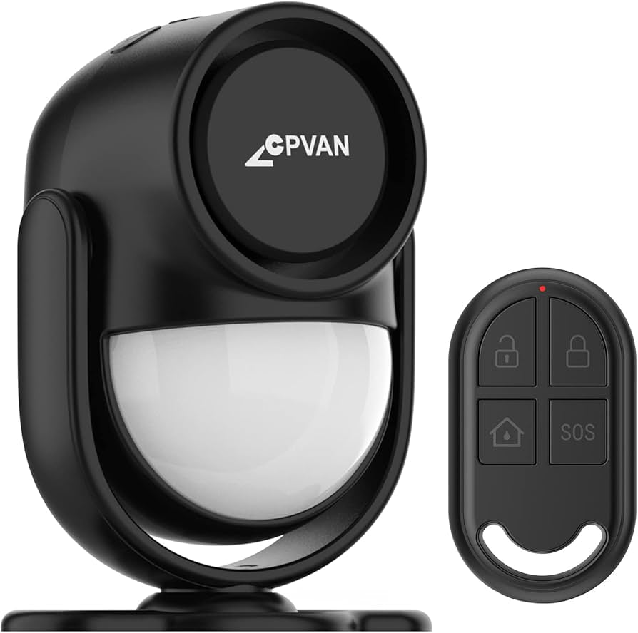 Indoor Motion Sensor Alarm with Siren, Wireless Infrared DIY PIR Motion Detector