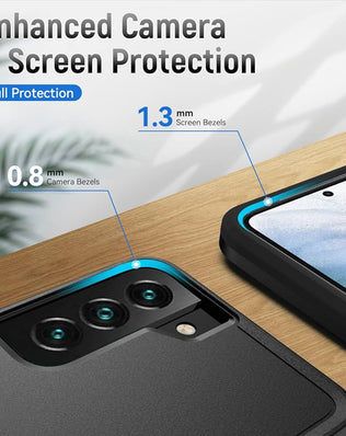 Samsung Galaxy S22 heavy-duty case by Problems Solved, military-grade drop tested, rugged protective phone case with reinforced corners.