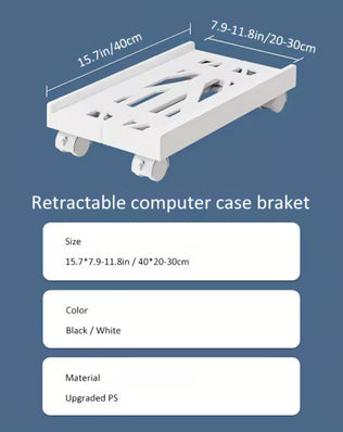 Adjustable Mobile CPU Stand, Ventilated Computer Tower Stand - Problems Solved