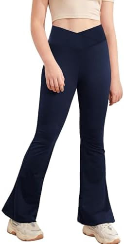 Kids' flared yoga trousers by Problems Solved, sporty and comfortable flared sports trousers for yoga and active wear.