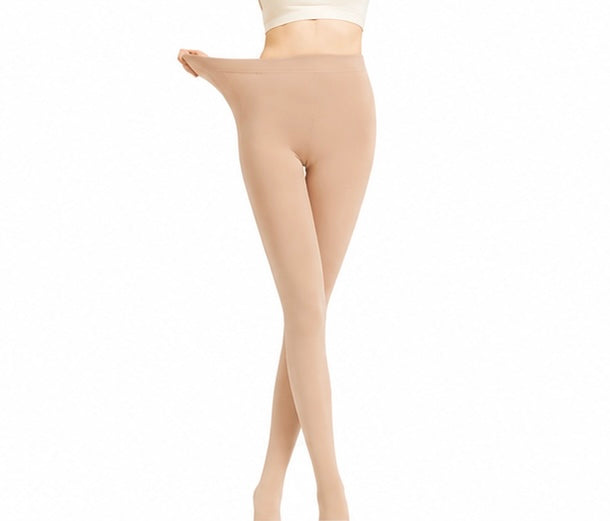Problems Solved medical compression pantyhose for women and men, closed toe, 23-32 mmHg, shown on a person’s legs.