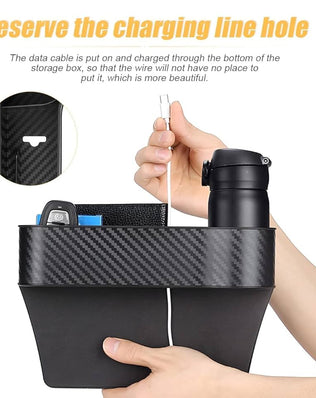 2 Packs Car Seat Gap Filler
Organizer, Multifunctional Seat Gap Storage Box