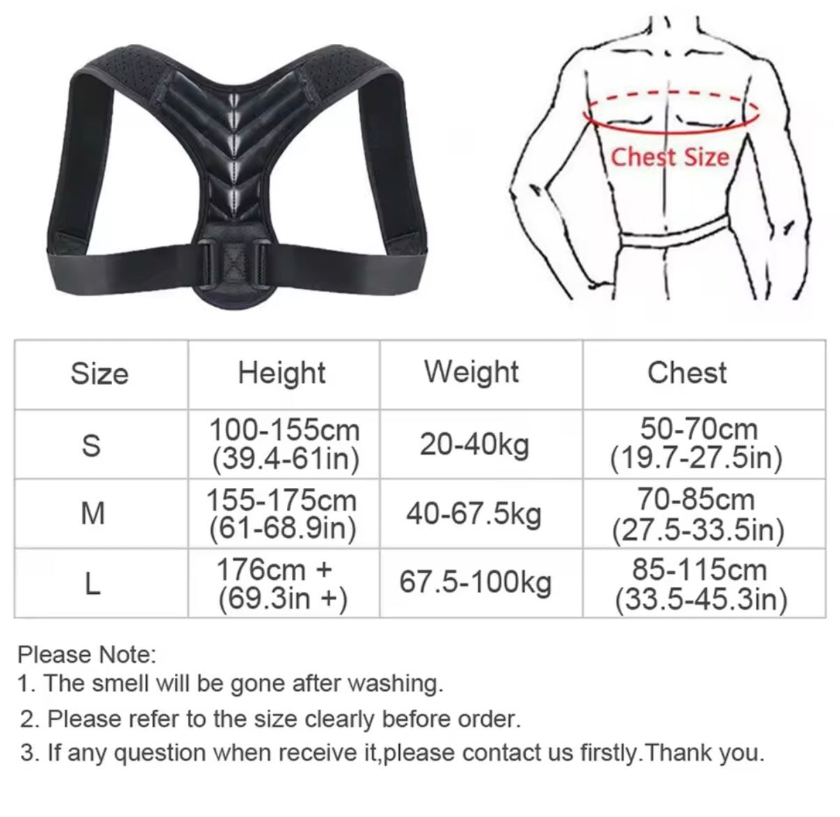 Problems Solved posture corrector for men and women, upper back brace supporting proper spinal alignment and improved posture.