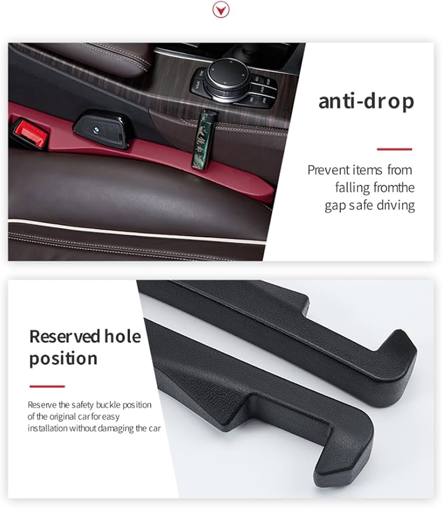 2PCS Car Seat Gap Filler - Car Seat Gap Filler Organizer for Holding