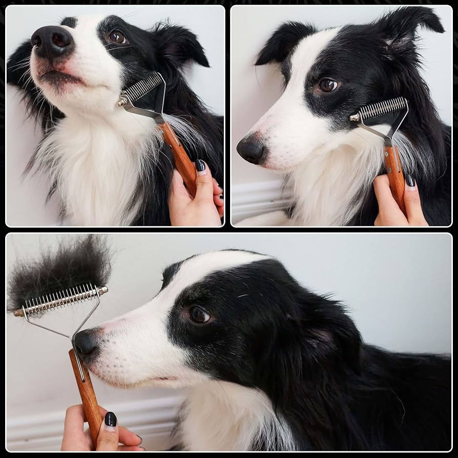 Undercoat rake dog grooming comb, dog brushes for Shedding Stripping Brush Pet