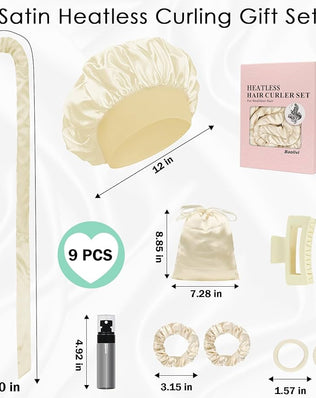 Satin Heatless Hair Curlers No Heat, 70" Heatless Curls Curlers Headband Overnight