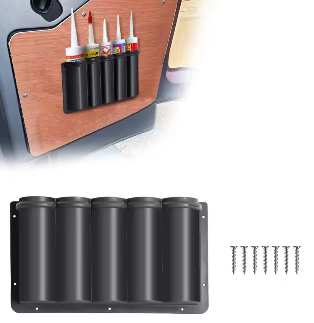 Silicon/Adhesive Tubes Storage Box Suitable for Van Storage Pocket - Problems Solved
