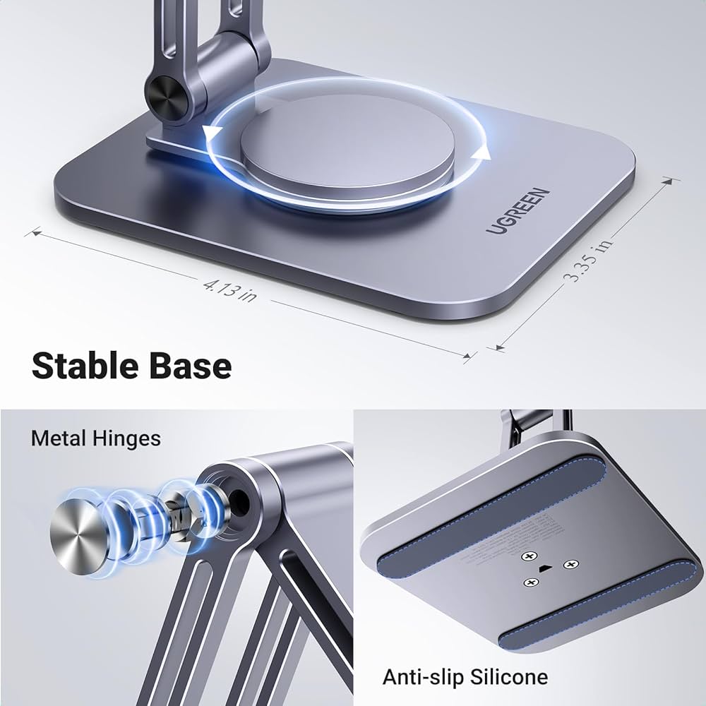 UGREEN Magnetic Mobile Phone Stand 360º Adjustable, Aluminium Magsafe Mobile