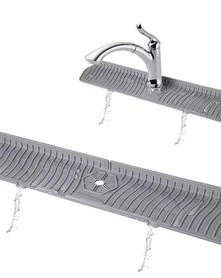 Long Silicone Sink Faucet Splash Guard Mat 2PCS - Problems Solved