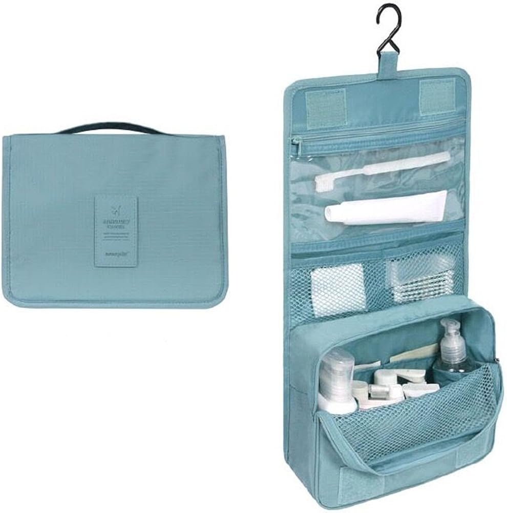 Travel Toiletry Bag, Hanging Toiletries Wash Bag Makeup Cosmetic Organizer Bags