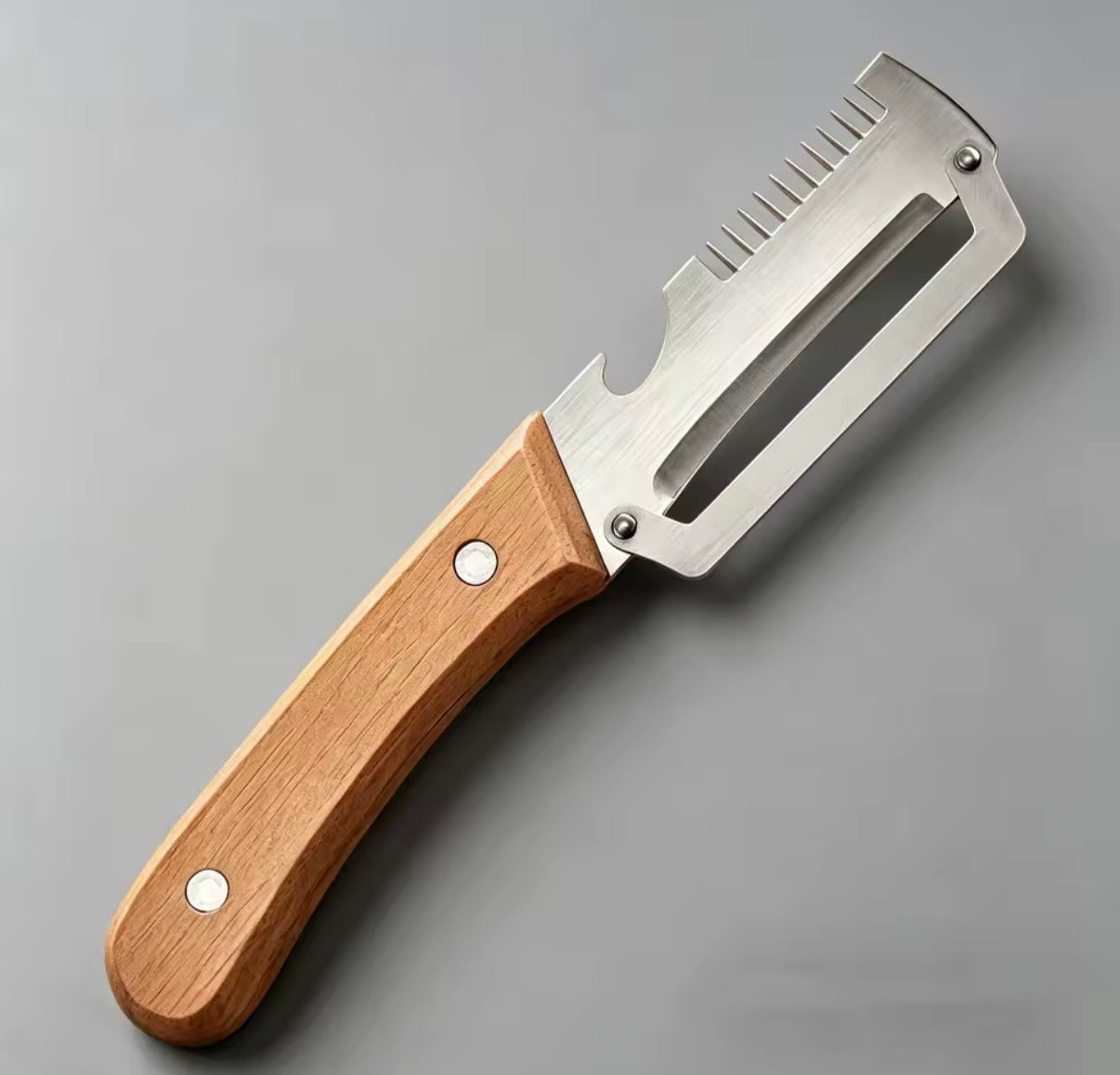 Wooden Multi Functional Vegetable Peeler With Ergonomic Handle For Peeling