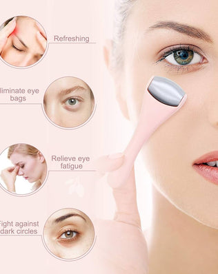 Ice Roller for Face and Eye 2 Pcs, Face Roller Skin Care for Puffiness, Migraine, Pain Relief