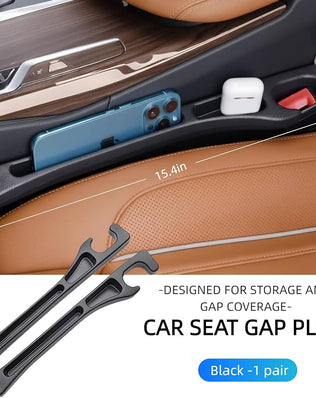2 Pack Car Seat Gap Organiser, Seat Gap Filler for Cars, SUVs and Trucks