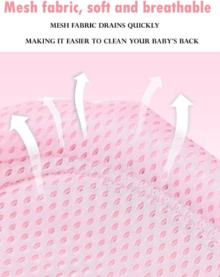 Problems Solved baby bath net and mesh bath pad, adjustable bath insert and baby bath mat for gentle bathing.