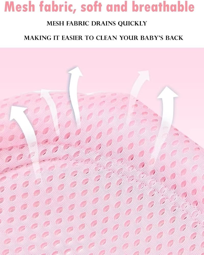 Problems Solved baby bath net and mesh bath pad, adjustable bath insert and baby bath mat for gentle bathing.