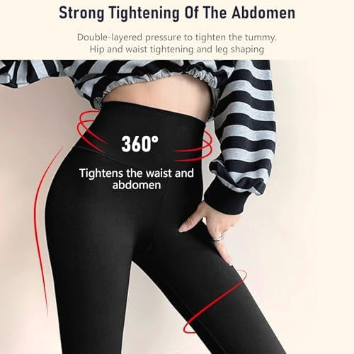 Women’s warm thermal leggings by Problems Solved, high-waisted winter leggings with a thick, cozy fabric for cold weather.