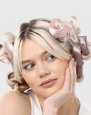 Satin Heatless Curling Rod, Jumbo Flexi Rod for Overnight Curls, Soft Hair Curlers to Sleep