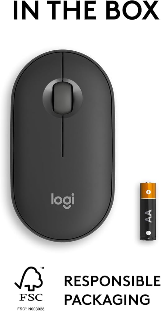 Problems Solved Logitech Pebble 2 M350s slim Bluetooth wireless mouse, portable and lightweight with a compact design.