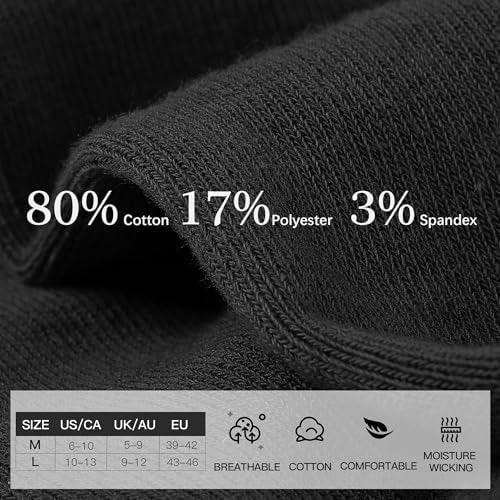 Six pairs of Problems Solved no show invisible cotton socks for loafers, ultra-low and hidden, unisex size L, shown on feet.