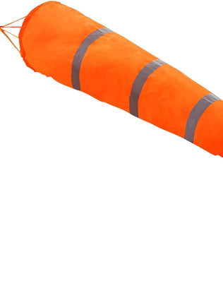 40-inch rip-stop polyester windsock by Problems Solved for measuring wind direction, featuring vibrant colors and durable fabric.