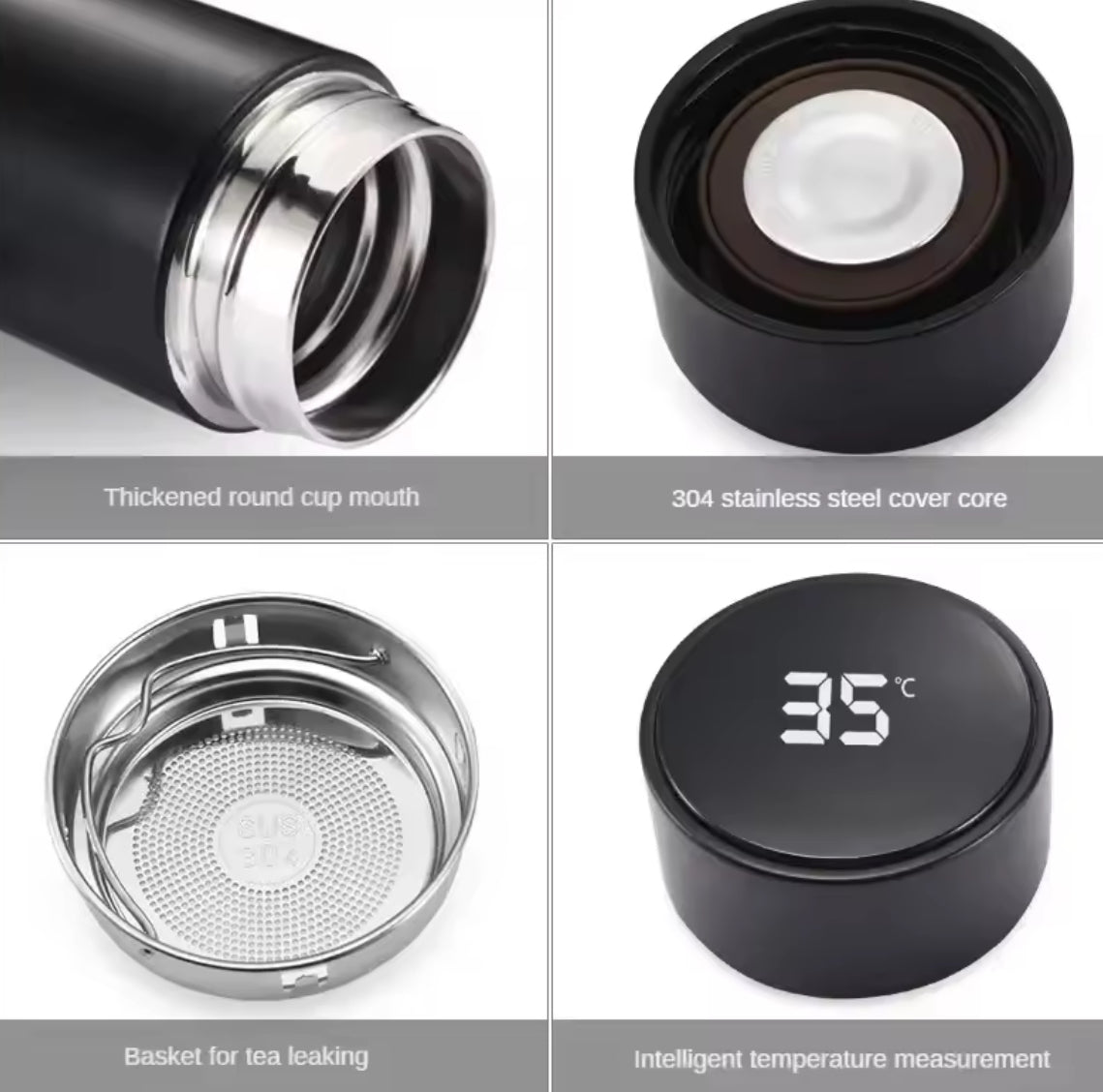 Smart Thermos Bottle with LED Temperature Display (500ml) - Problems Solved