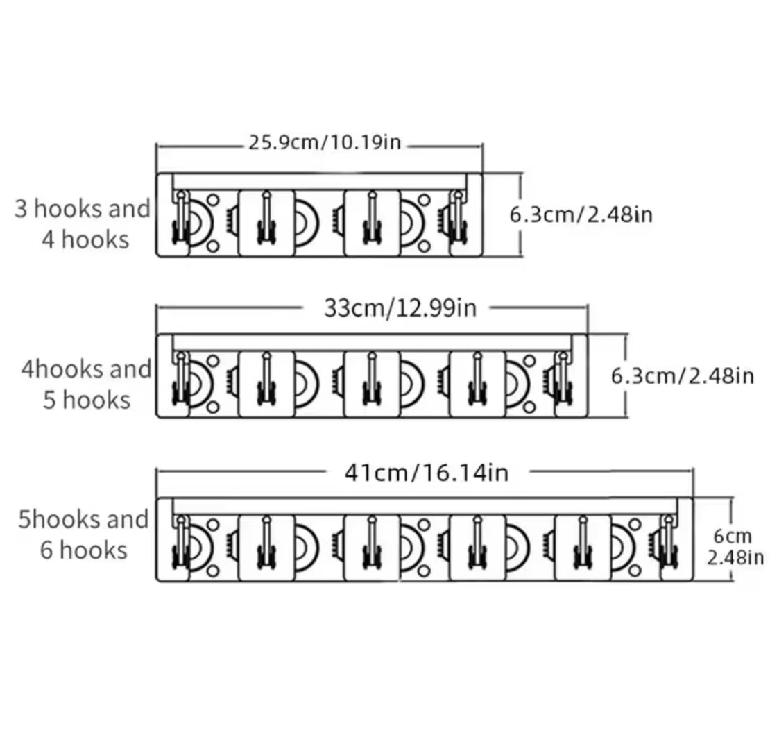Wall-Mounted Mop & Broom Holder with Multiple Slots - Problems Solved