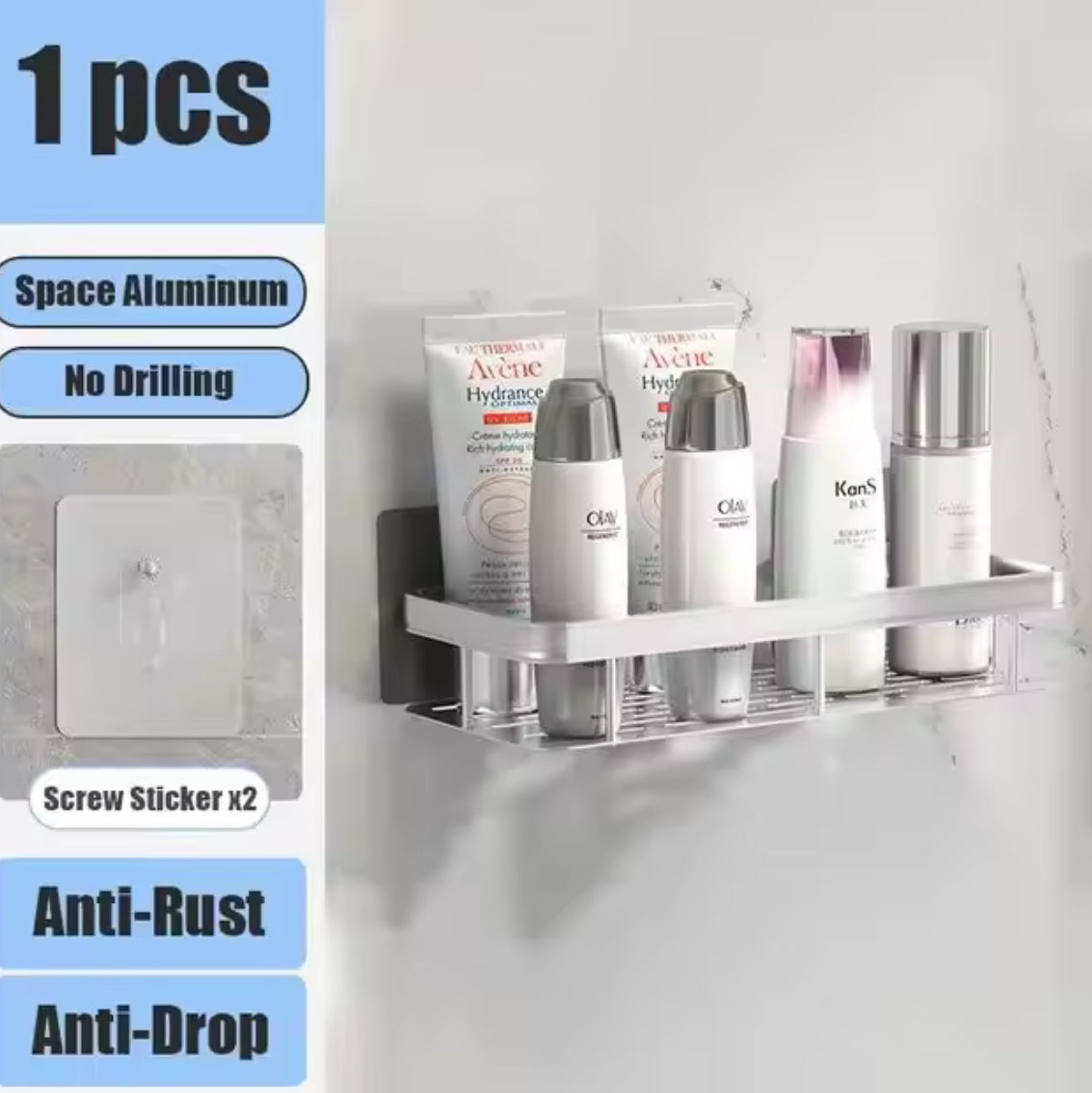 Bathroom Shelf for Shower & Toilet Storage - Problems Solved