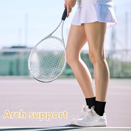 Pair of breathable, cushioned women's ankle socks by Problems Solved, designed for comfort and moisture-wicking wear.