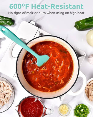 Heat Resistant Large Silicone Spatula 315°C Heat Proof Non-Stick Flexible Seamless Scraper