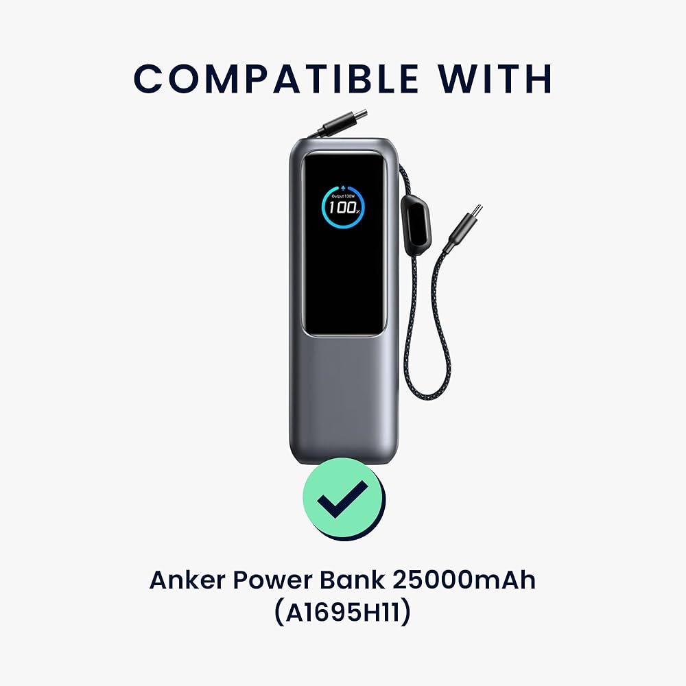 Problems Solved kwmobile case for Anker Power Bank 25000mAh, durable protective cover shown in the image.