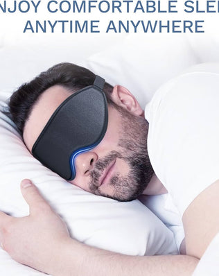 Problems Solved 99% fully block out light eye sleep mask with 3D deep contoured eyes cover for comfortable, dark sleep.
