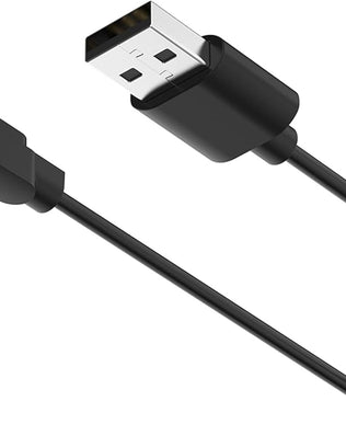 Problems Solved magnetic charger for smart watches with a 3.3ft cable, showing the magnetic charging end and compatible smartwatch.
