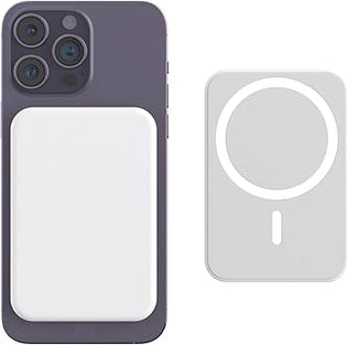 Problems Solved wireless magnetic power bank with 5000mAh capacity, portable charger, MagSafe compatibility, and 15W fast charging.