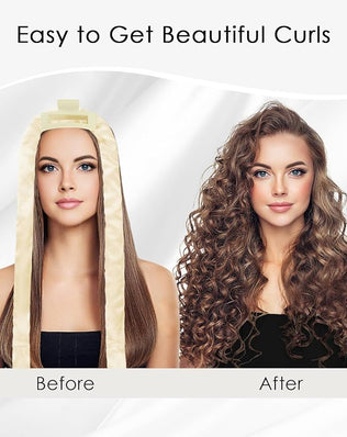 Satin Heatless Hair Curlers No Heat, 70" Heatless Curls Curlers Headband Overnight