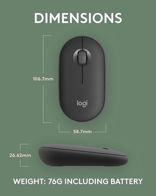 Problems Solved Logitech Pebble 2 M350s slim Bluetooth wireless mouse, portable and lightweight with a modern design.