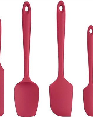 Silicone Spatula Set of 4: 315°C Heat-Resistant Flexible