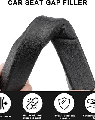 2 Pack Car Seat Gap Filler Car Seat Interior Universal Fit PU Leather Car Seat Gap Plug