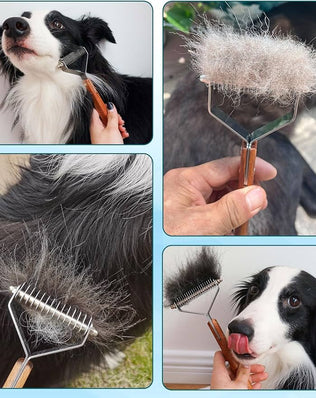 Undercoat rake dog grooming comb, dog brushes for Shedding Stripping Brush Pet