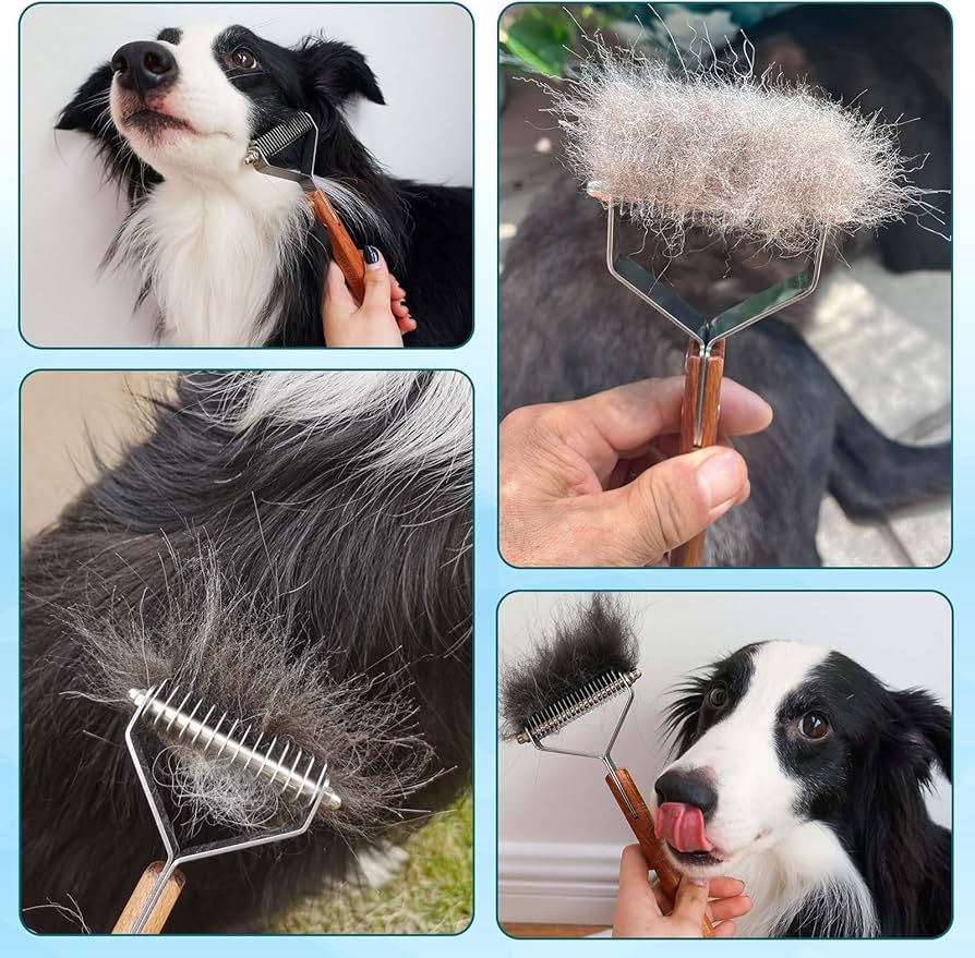 Undercoat rake dog grooming comb, dog brushes for Shedding Stripping Brush Pet