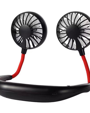 Portable Dual-Head Neck Fan with 3-Speed Adjustment - Problems Solved