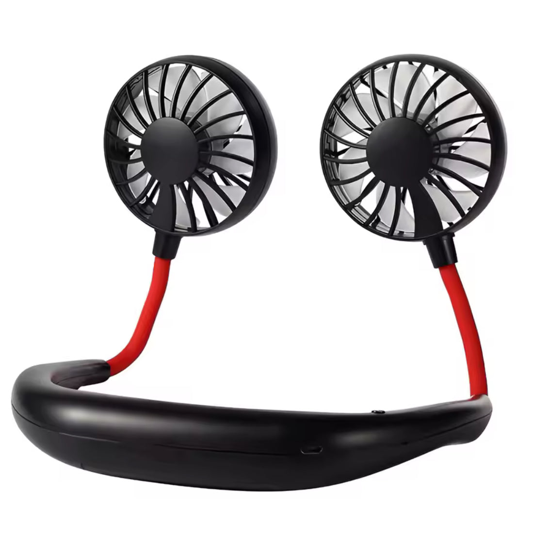Portable Dual-Head Neck Fan with 3-Speed Adjustment - Problems Solved