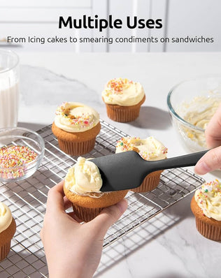 Silicone Spatula Set of 4: 315°C Heat-Resistant Flexible