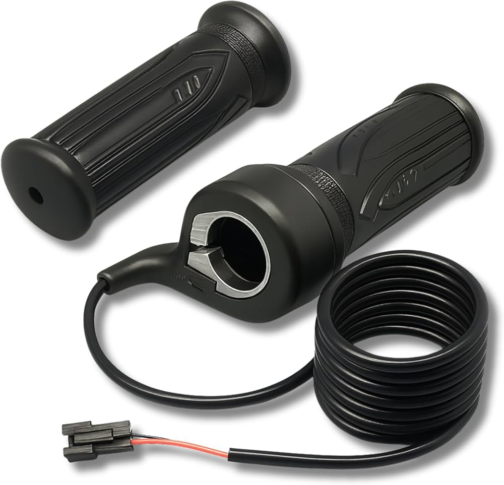 Problems Solved E Bike full twist throttle with 3 pin connector, right and left hand grips for electric bicycles and scooters.